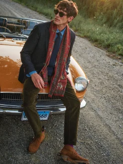 Parker 5-Pocket Straight Pants in Italian Stretch Cord