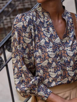 Rashell Blouse in Bird Story