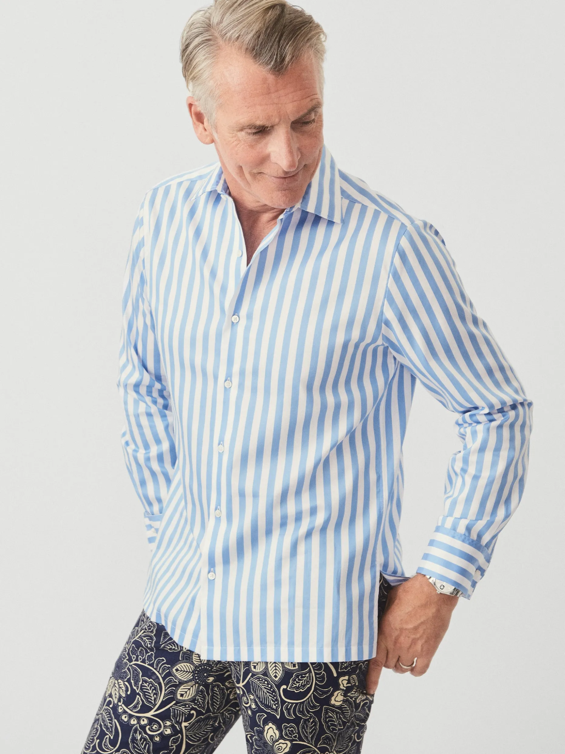 Rivera Classic Fit Shirt in Broad Stripe