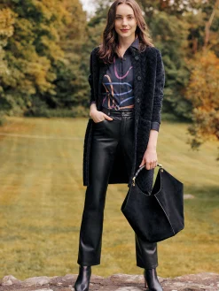 Sanne Suede Top Handle