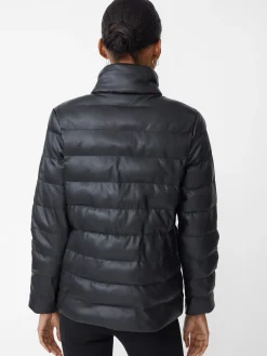 Sariah Vegan Leather Puffer Jacket