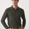 Savona Merino Wool u0026 Silk Polo Sweater