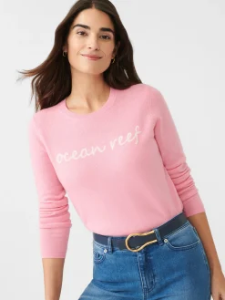 Shield Cashmere Sweater in Ocean Reef