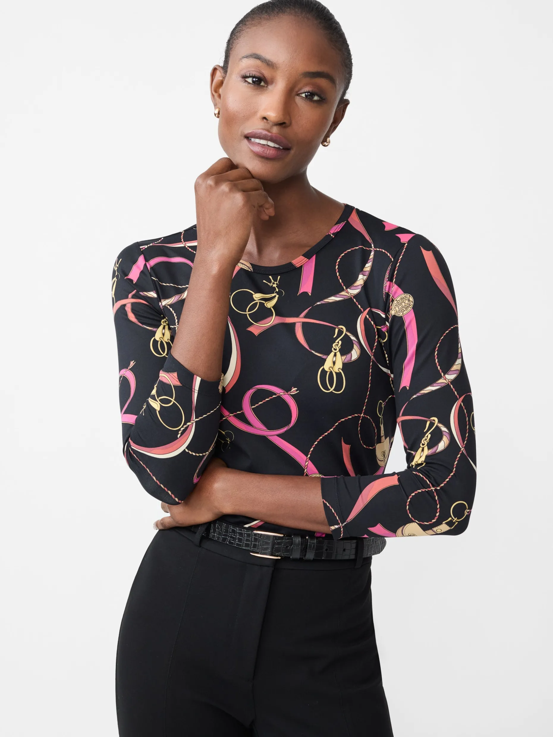 Signature Tee in Neo Sinclair Heraldic