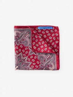 Silk Pocket Square in Foulard