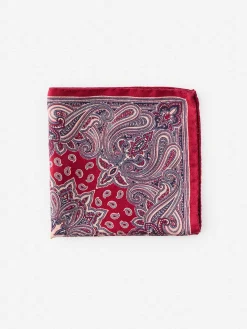 Silk Pocket Square in Foulard