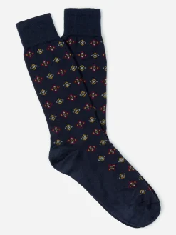 Socks in Diamond Foulard
