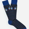 Socks in Dreidel Stripe