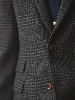 Suffolk Wool Sport Coat in Glen Plaid