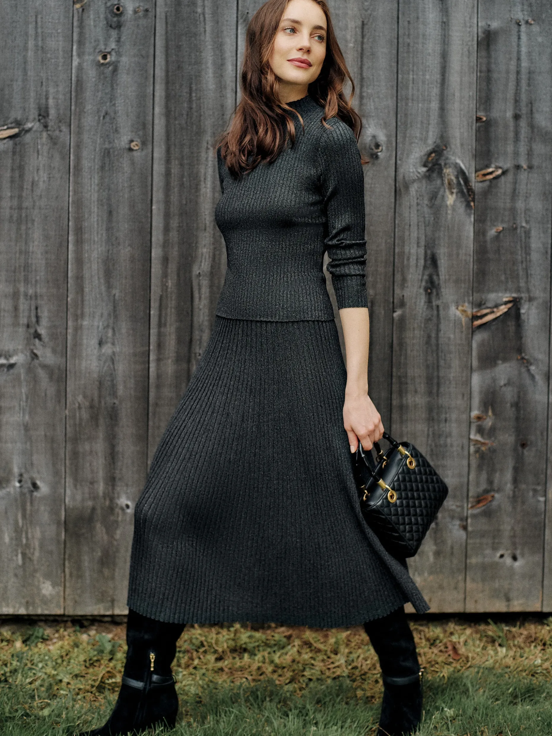 Sutton Metallic Skirt