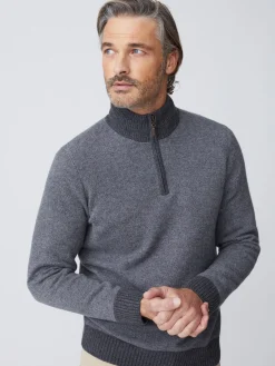 Tate Cashmere Sweater in Birdseye