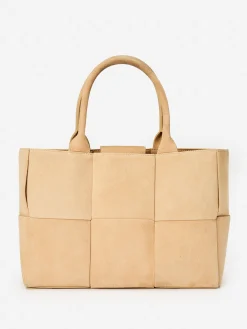 Tessare Woven Suede Handbag