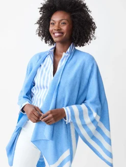 Veronique Cashmere Wrap in Stripe