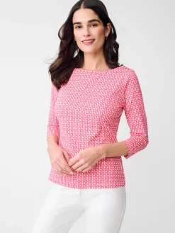 Wavesong Tee in Micro City Windows