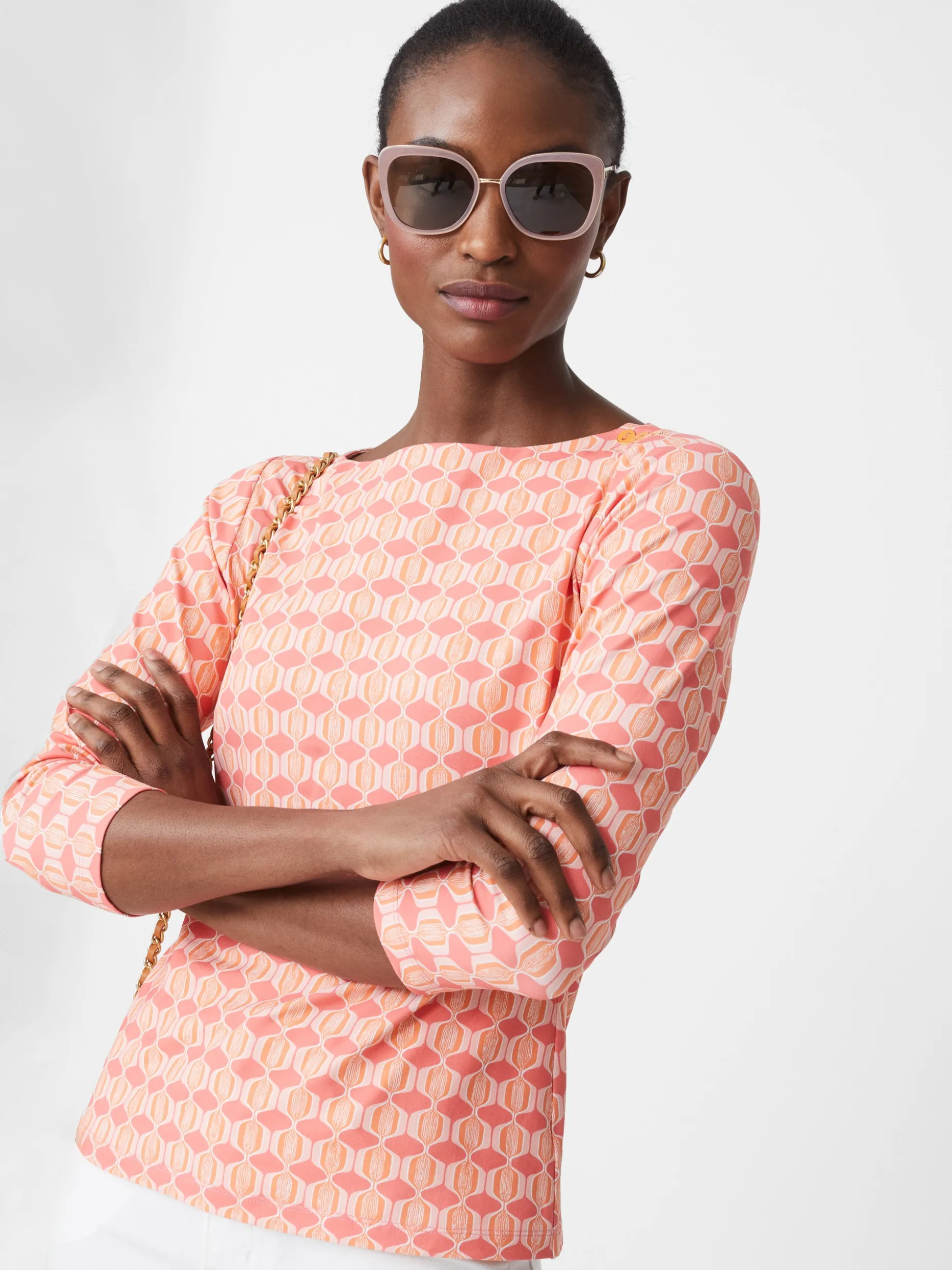 Wavesong Tee in Micro Hourglass