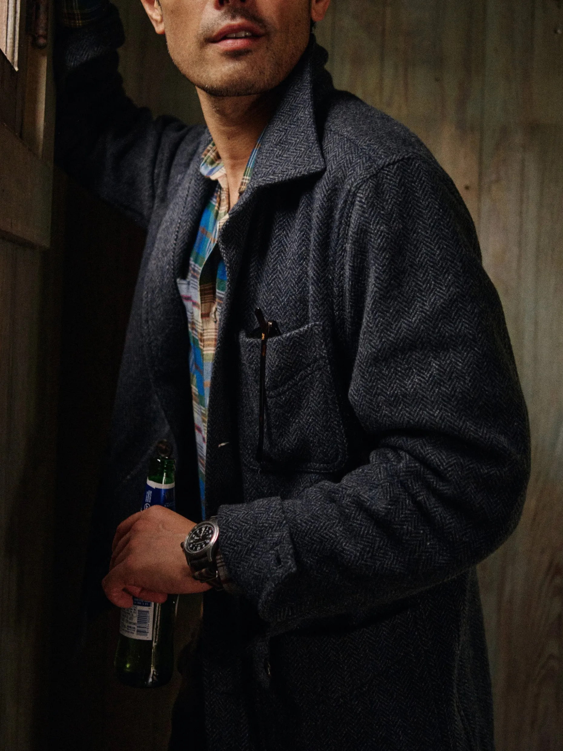 Weekender Jacket in Herringbone