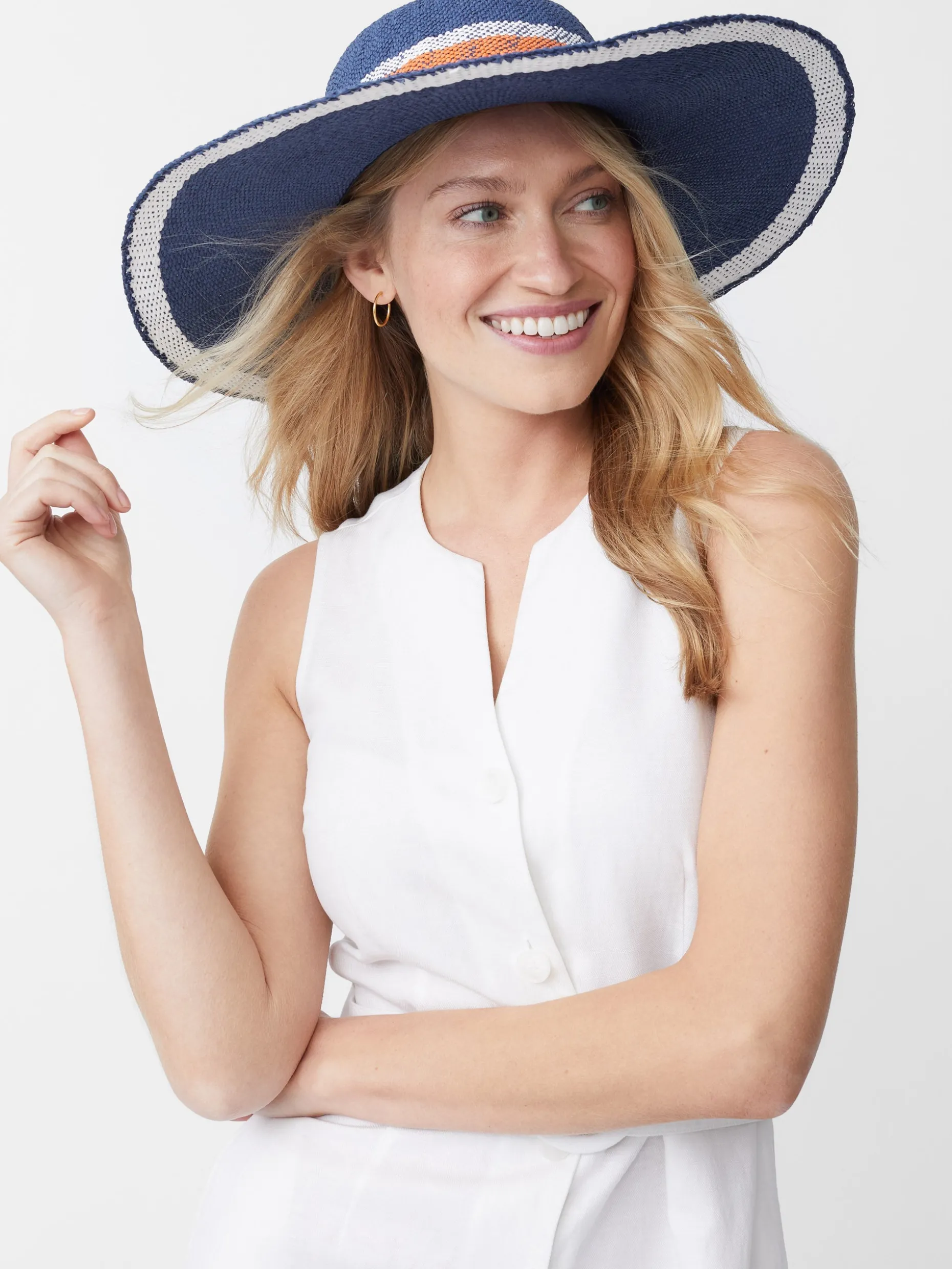 Willemstad Straw Hat in Stripe