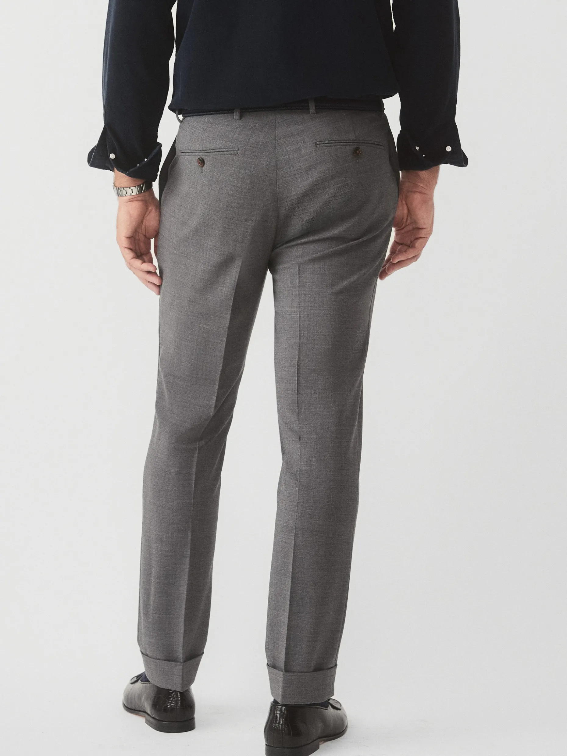 Wool Flannel Oxford Pants