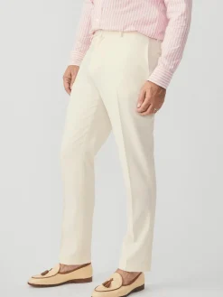 Wool Gaberdine Oxford Pants