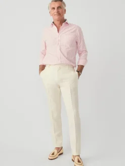 Wool Gaberdine Oxford Pants