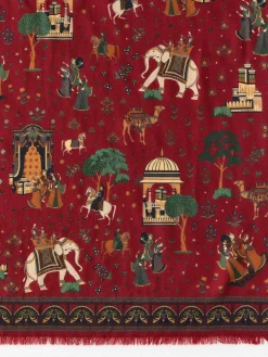 Wool Scarf in Palace Pictorial