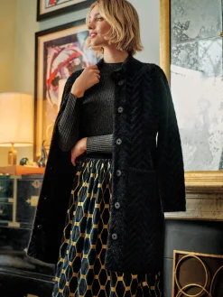 Wylde Skirt in Honeycomb Jacquard